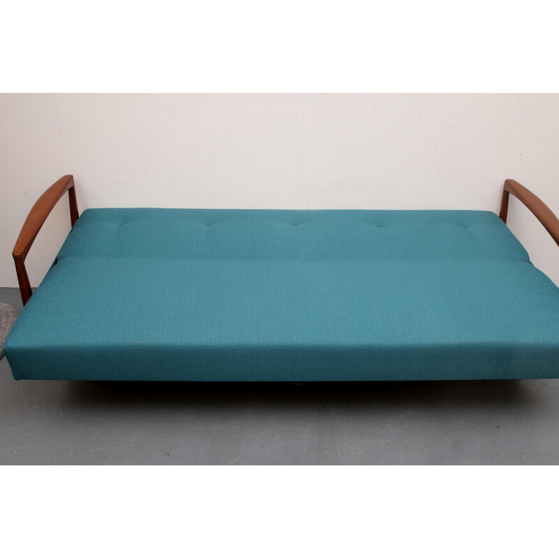 Convertible sofa daybed in Petrol - 1960s