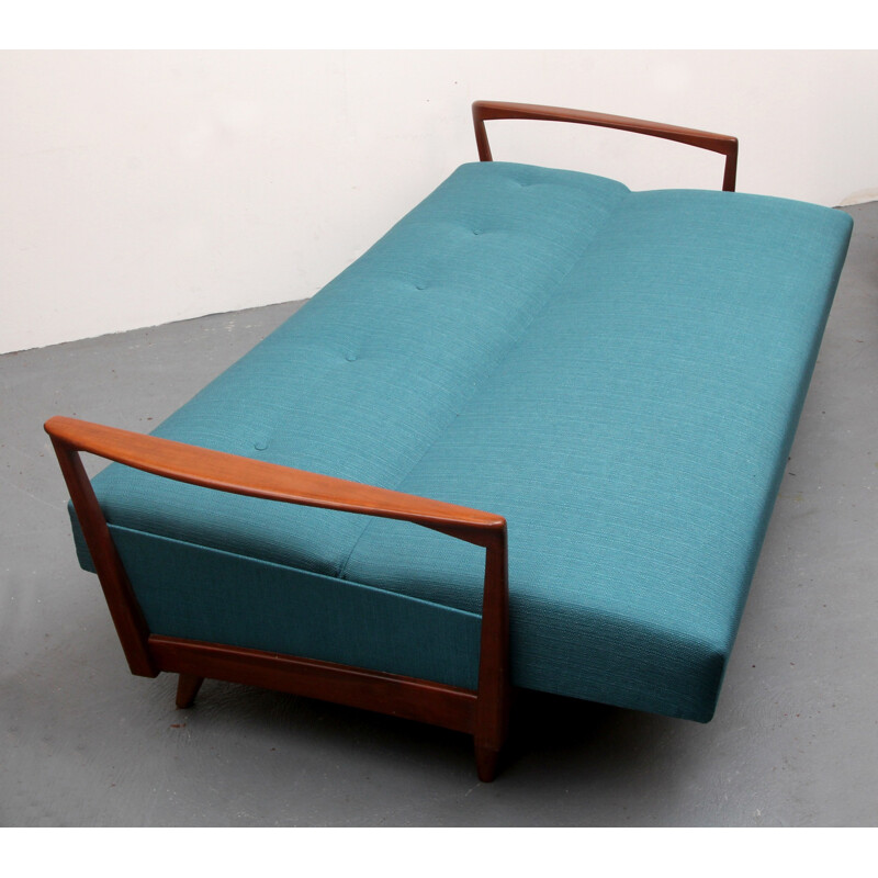 Convertible sofa daybed in Petrol - 1960s