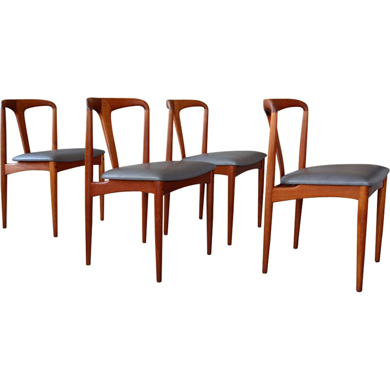 Set of 4 "Juliana" scandinavian dining chairs by Johannes Andersen for Uldum Møbelfabrik - 1960s