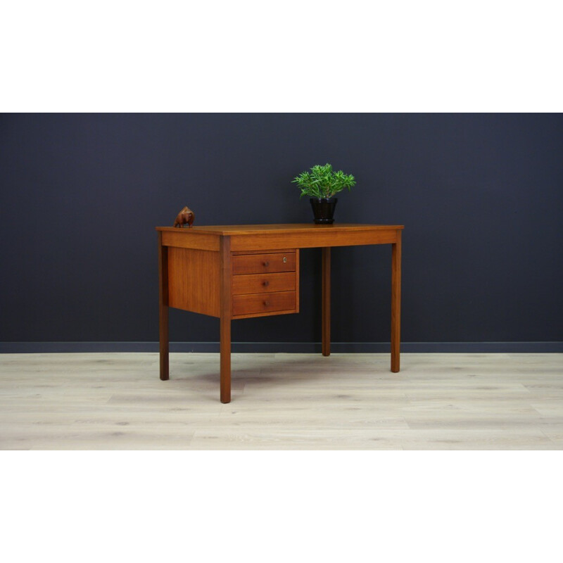 Vintage Scandinavian Teak Working Desk - 1960s