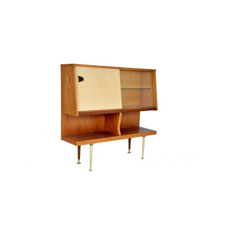 Vintage italian wood highboard - 1960s