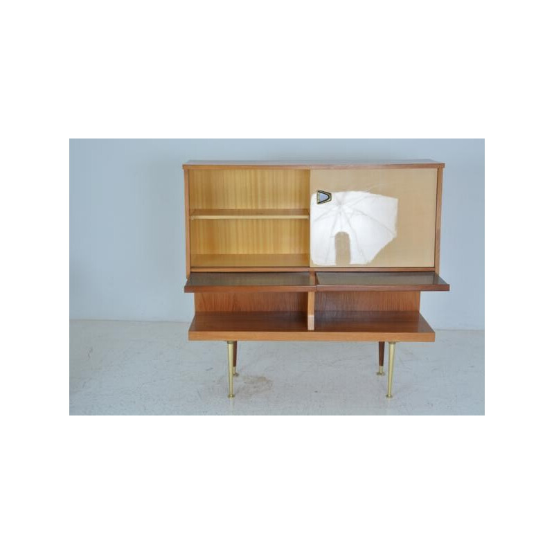 Vintage italian wood highboard - 1960s