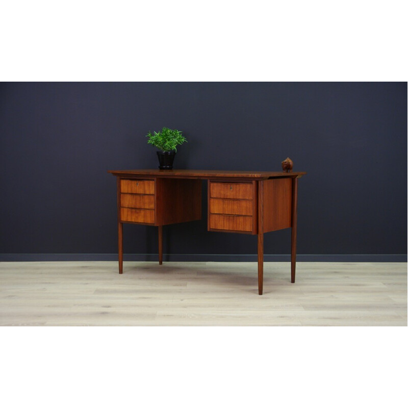 Bureau de travail vintage scandinave - 1960