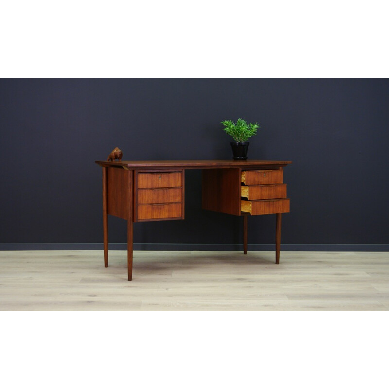 Vintage working desk in teak - 1960s