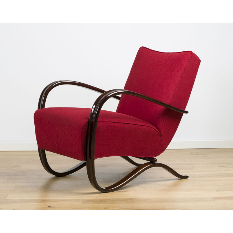 Vintage H-269 loungechair by Jindrich Halabala - 1930s