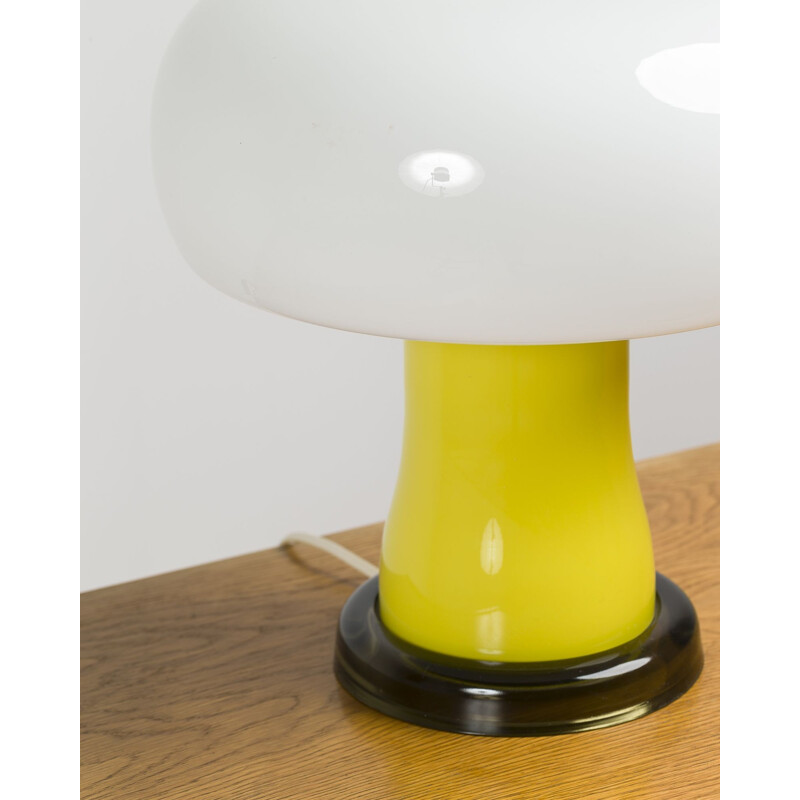 Vintage large glass table lamp - 1960s