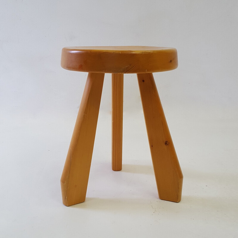 Vintage stool "Sandoz" by Charlotte Perriand - 1960s