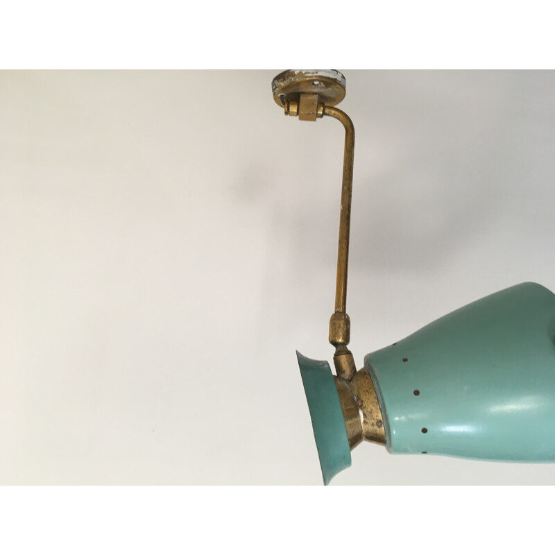 Vintage wall lamp in blue - 1950s