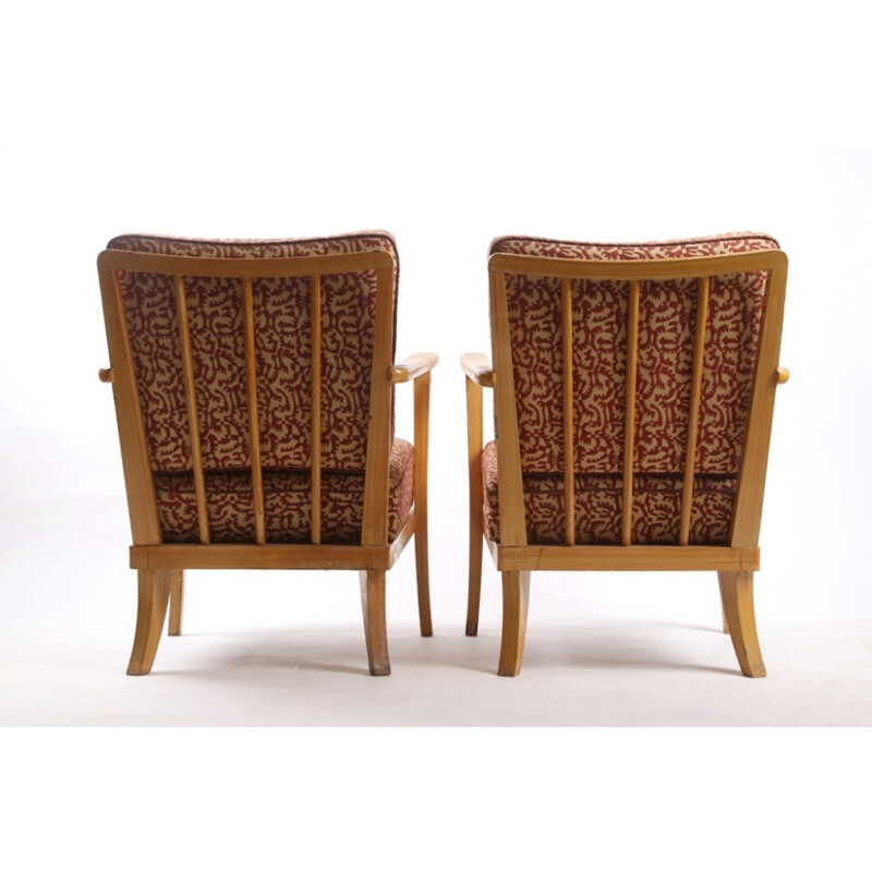 Vintage pair of armchairs by Thonet - 1940s