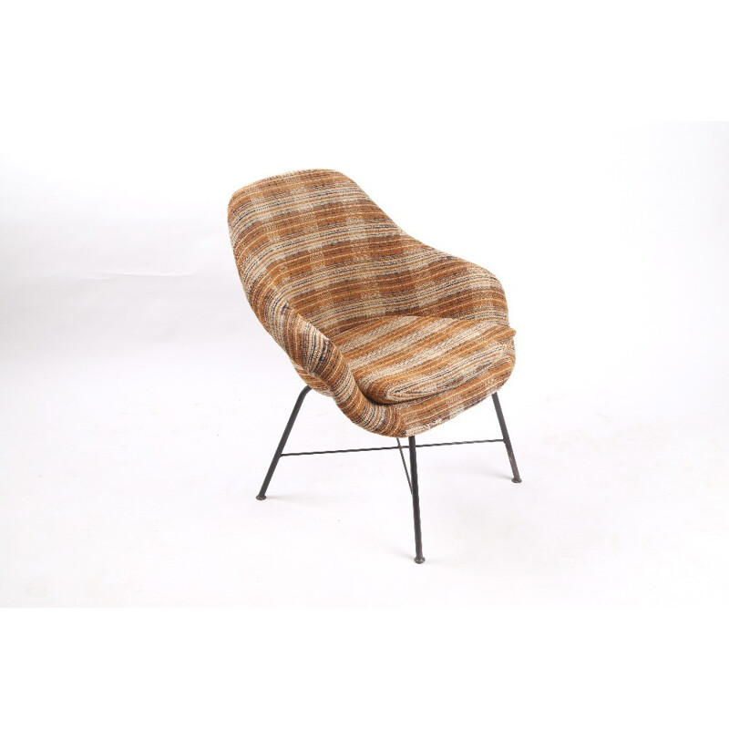 Sillón vintage de fibra de vidrio - 1960