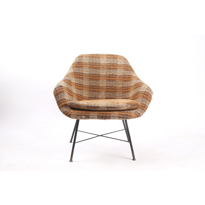 Sillón vintage de fibra de vidrio - 1960