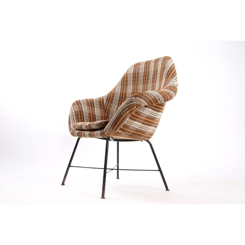 Sillón vintage de fibra de vidrio - 1960