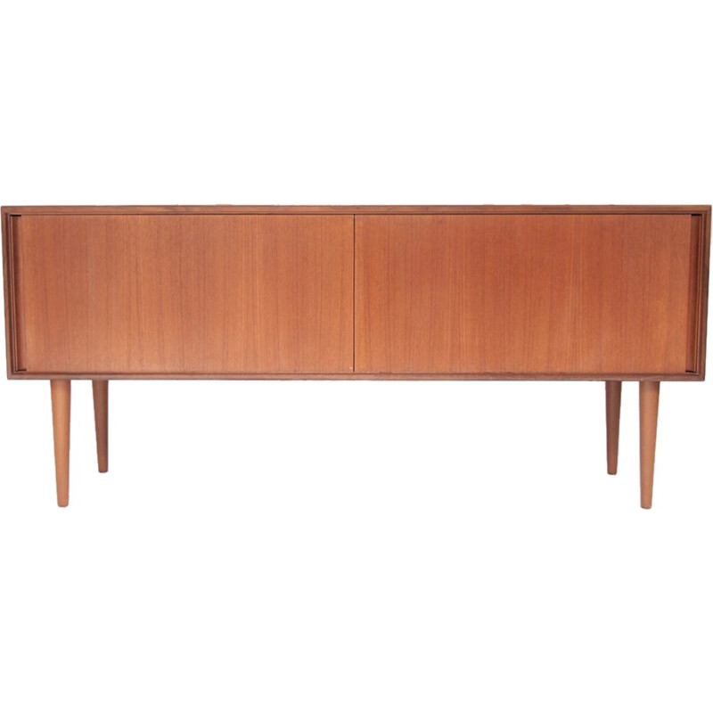 Vintage scandinavian sideboard with sliding doors - 1960s