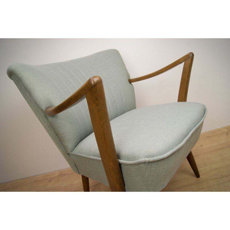 Mid-century Mint Armchair in beechwood - 1950s