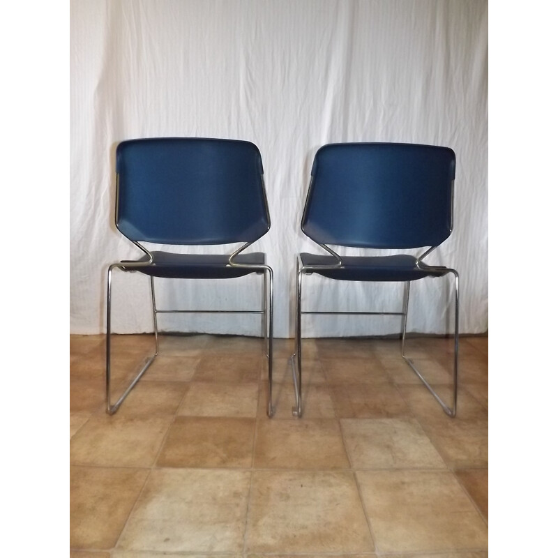 Vintage pair of "eurosit" chairs by Matrix Krueger - 1980s