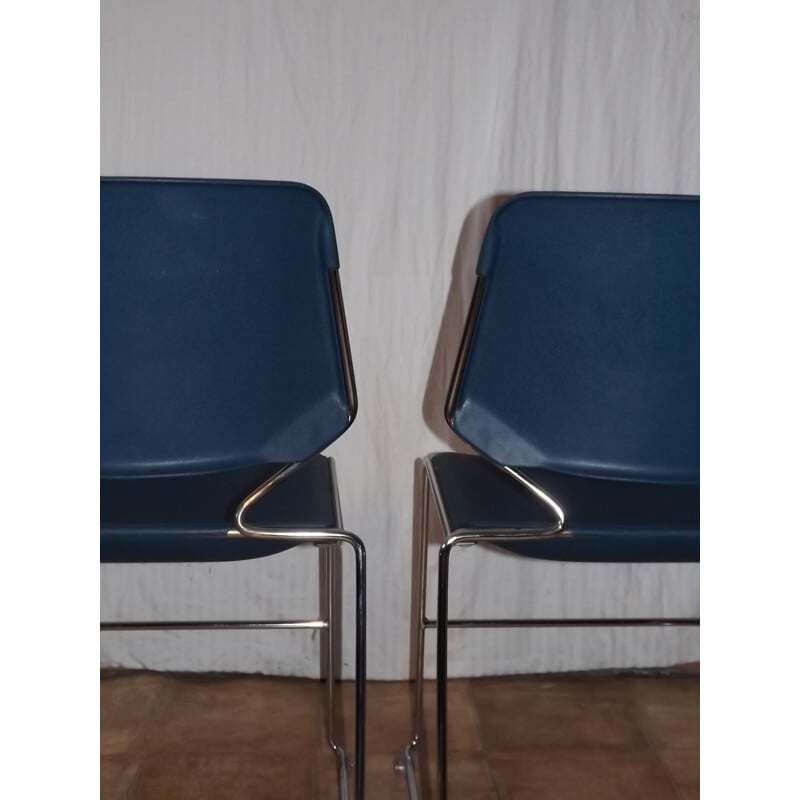 Vintage pair of "eurosit" chairs by Matrix Krueger - 1980s