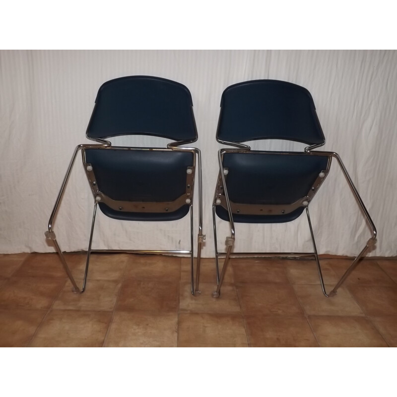 Vintage pair of "eurosit" chairs by Matrix Krueger - 1980s