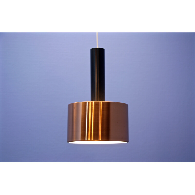 Danish mid-century pendant lamp in solid copper - 1960s