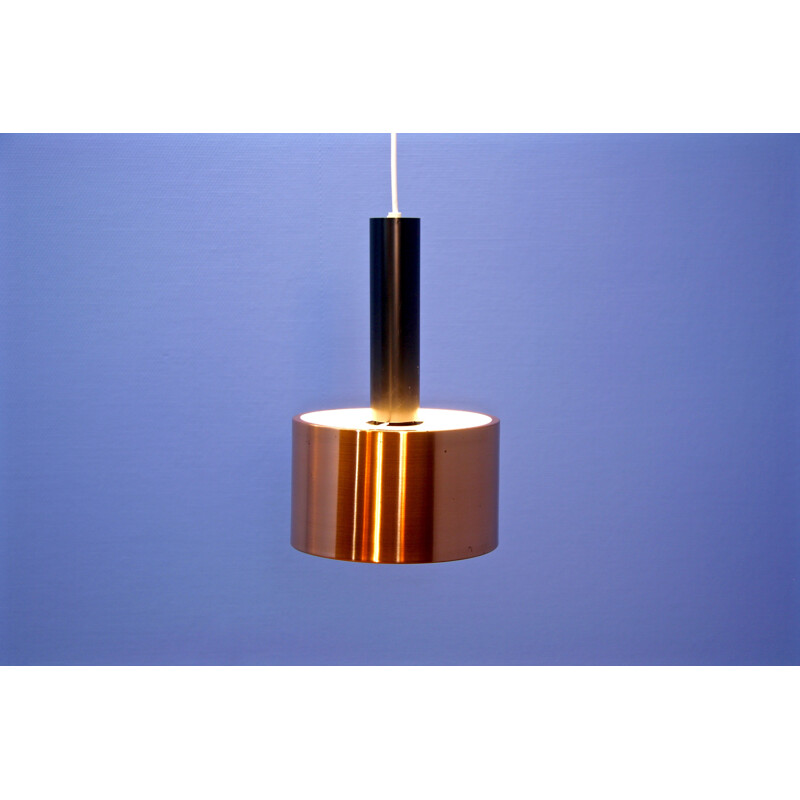 Danish mid-century pendant lamp in solid copper - 1960s