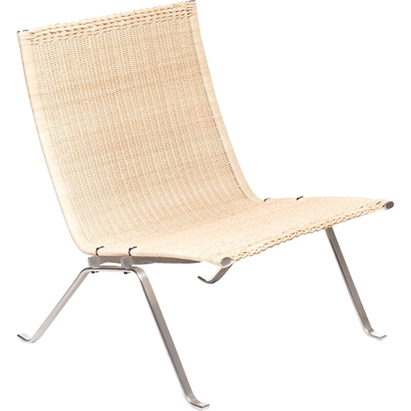 Fauteuil lounge PK22 par Poul Kjaerholm pour E. Kold Christensen - 1950