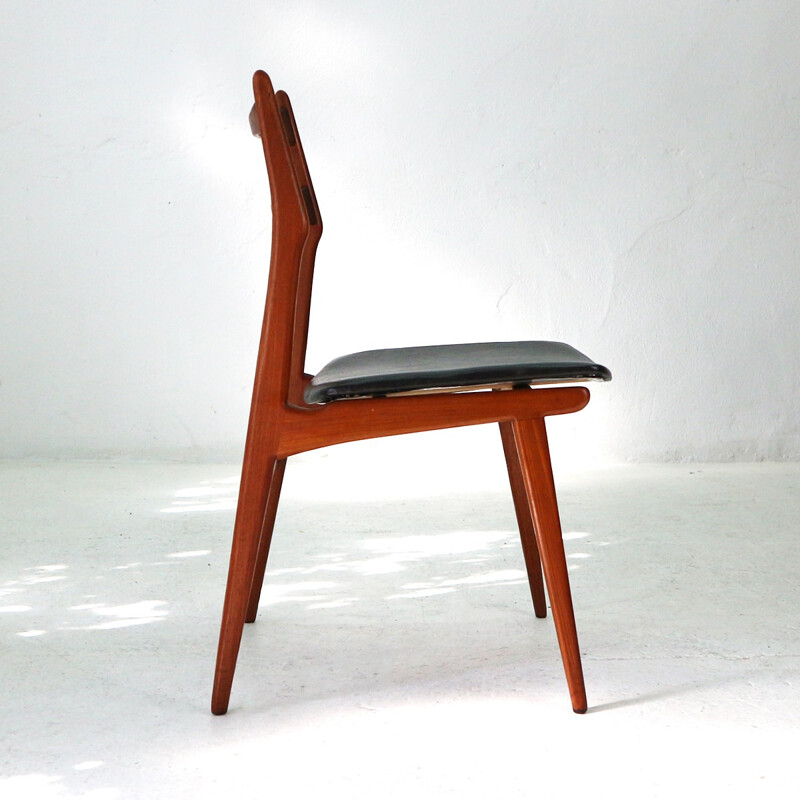 Suite de 2 chaises à repas "Boomerang" par Habeo en teck - 1960s