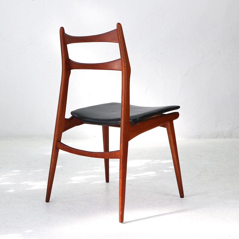 Set of 2 "Boomerang" dining Chairs in teak by Habeo - 1960s