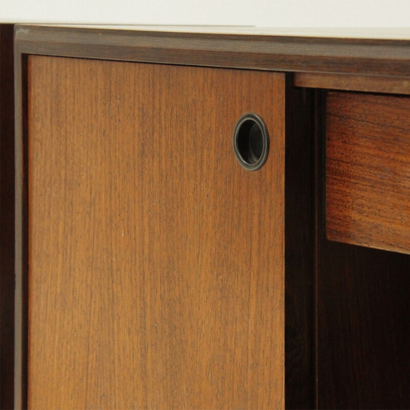 Mid-century Italian teak nightstand with drawer - 1950s