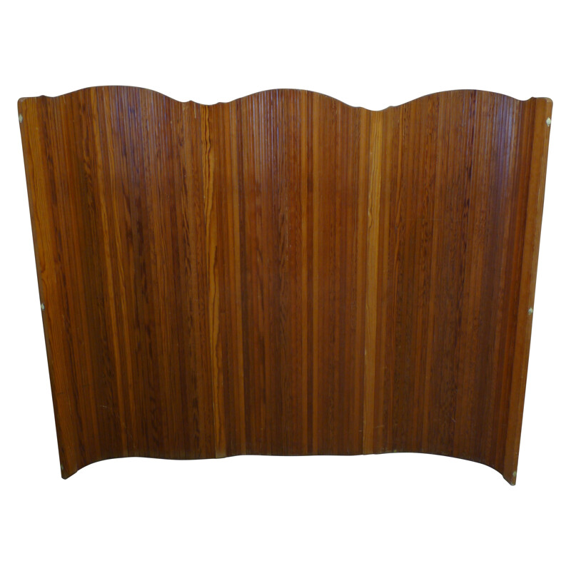Folding screen in wood - 1960s