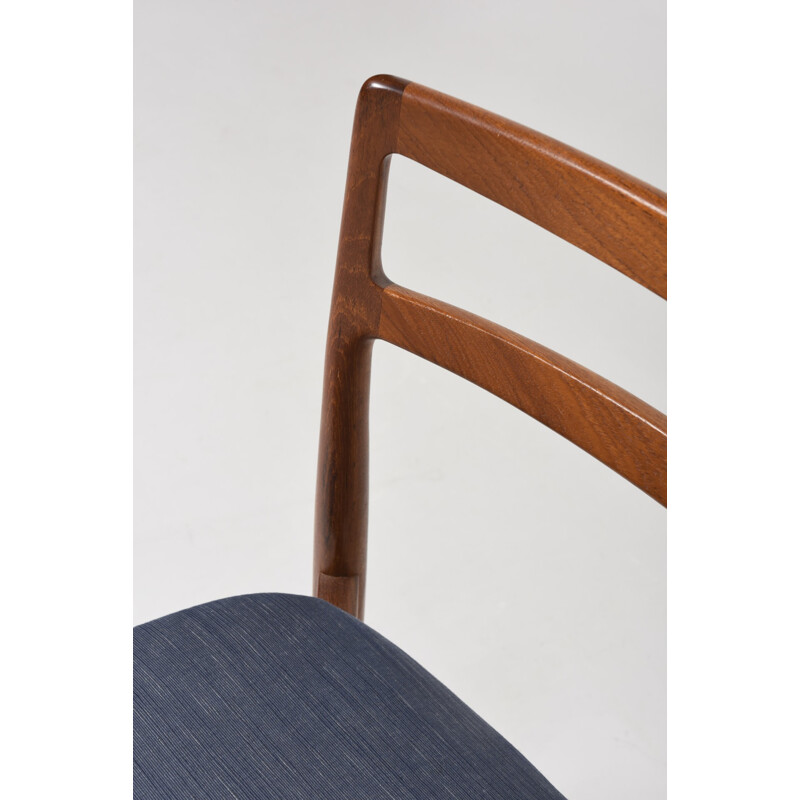 Suite de 6 chaises à repas en teck modèle 61 par Harry Østergaard pour AS Randers Møbelfabrik - 1950
