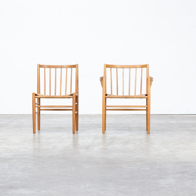 Set of six mid-century dining chairs by Jørgen Baekmark for FDB Mobler - 1950s