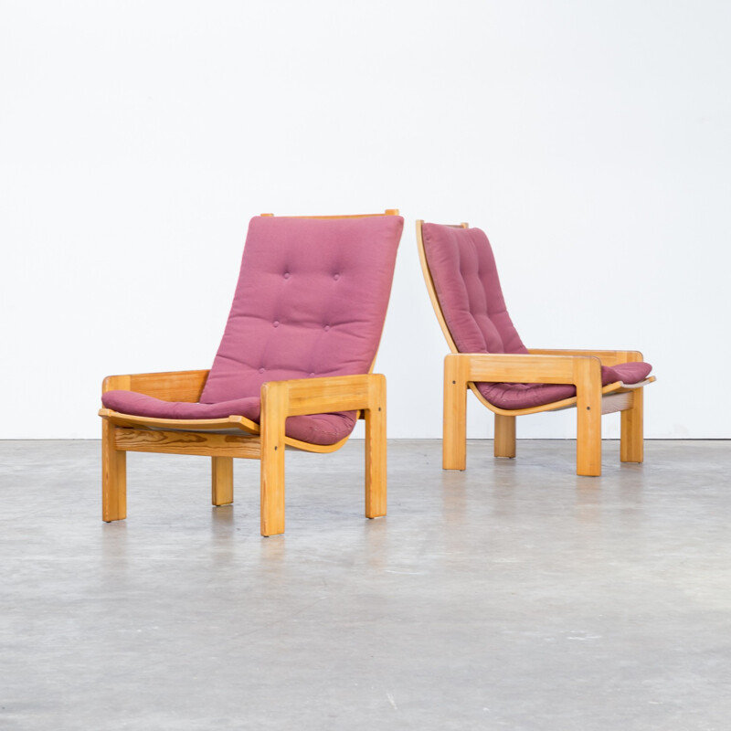 Set of two mid-century armchairs by Yngve Ekström for Swedese - 1970s