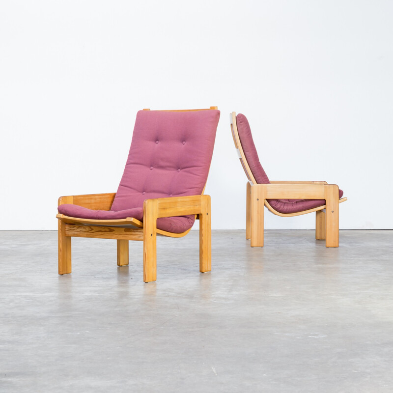 Set of two mid-century armchairs by Yngve Ekström for Swedese - 1970s