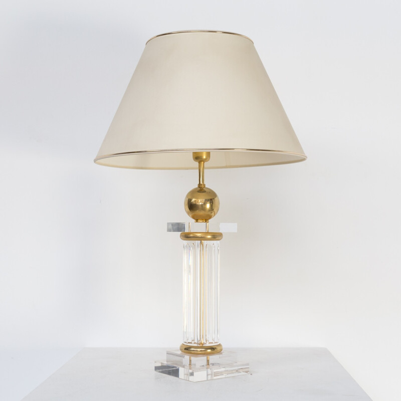 Mid-century Regency hollywood style table lamp - 1980s