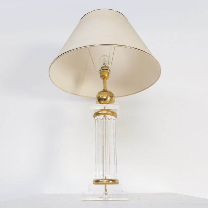 Mid-century Regency hollywood style table lamp - 1980s