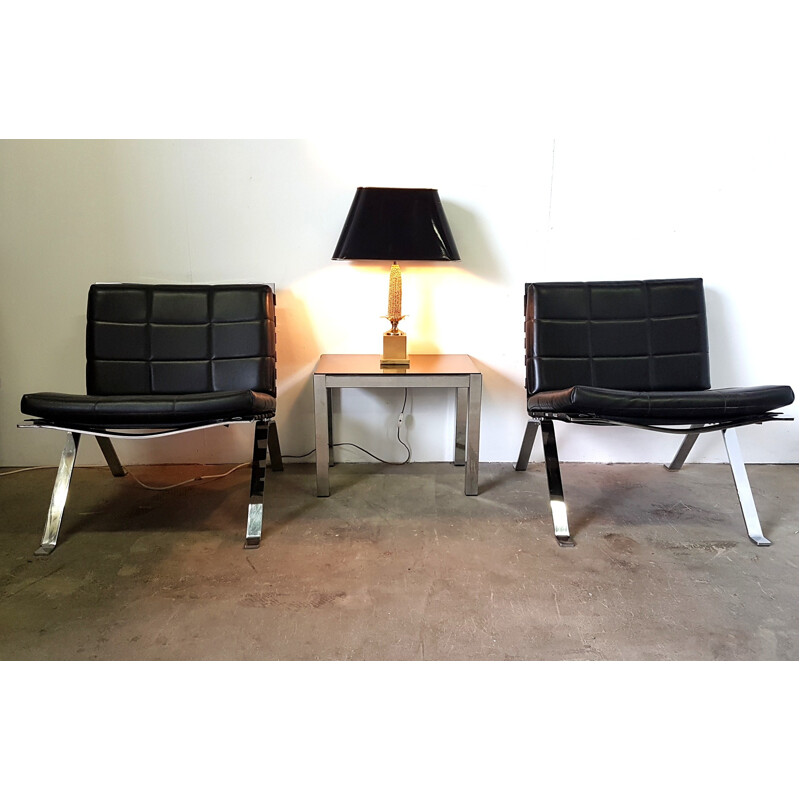 Set of 2 mid-century Eurochairs 1600 by Hans Eichenberger for Girsberger Switzerland - 1960s