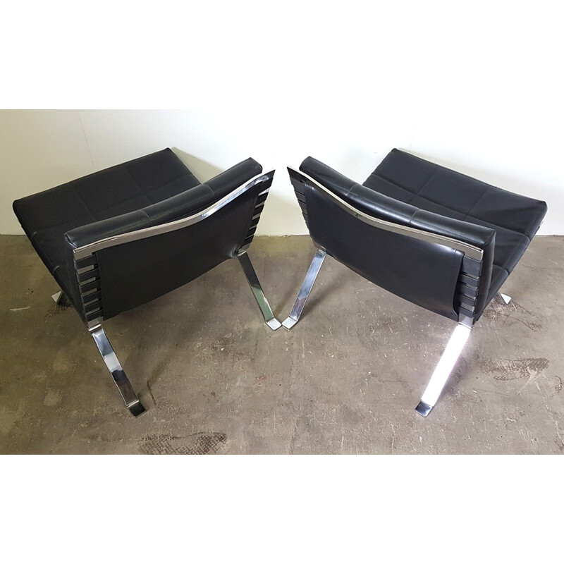 Set of 2 mid-century Eurochairs 1600 by Hans Eichenberger for Girsberger Switzerland - 1960s