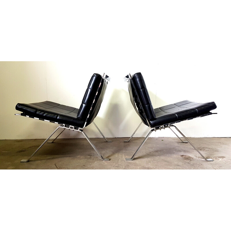 Set of 2 mid-century Eurochairs 1600 by Hans Eichenberger for Girsberger Switzerland - 1960s