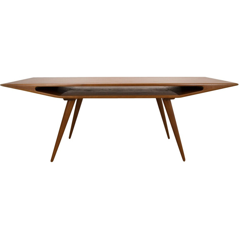 Mid-century Danish Model 100 Teak Coffee Table for Omann Jun - 1950s