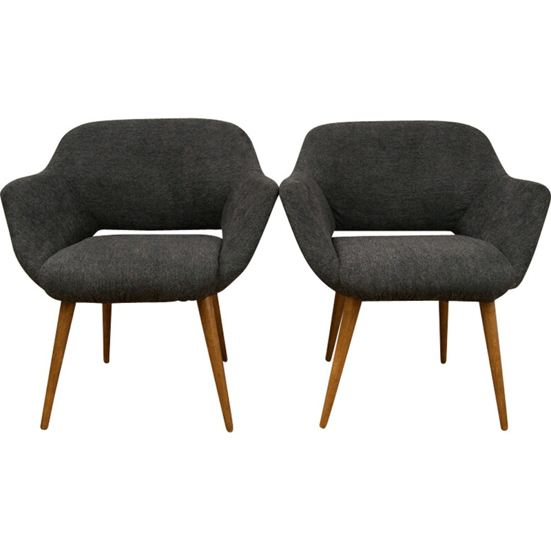 Suite de deux Petits Fauteuils Vintage Polonais - 1970