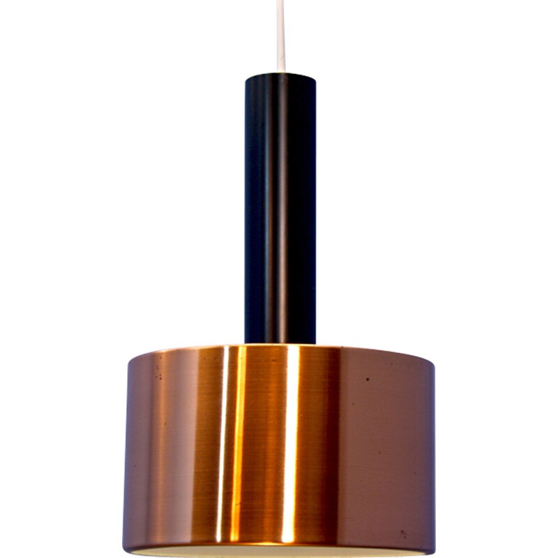 Danish mid-century pendant lamp in solid copper - 1960s