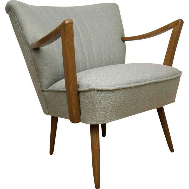 Mid-century Mint Armchair in beechwood - 1950s