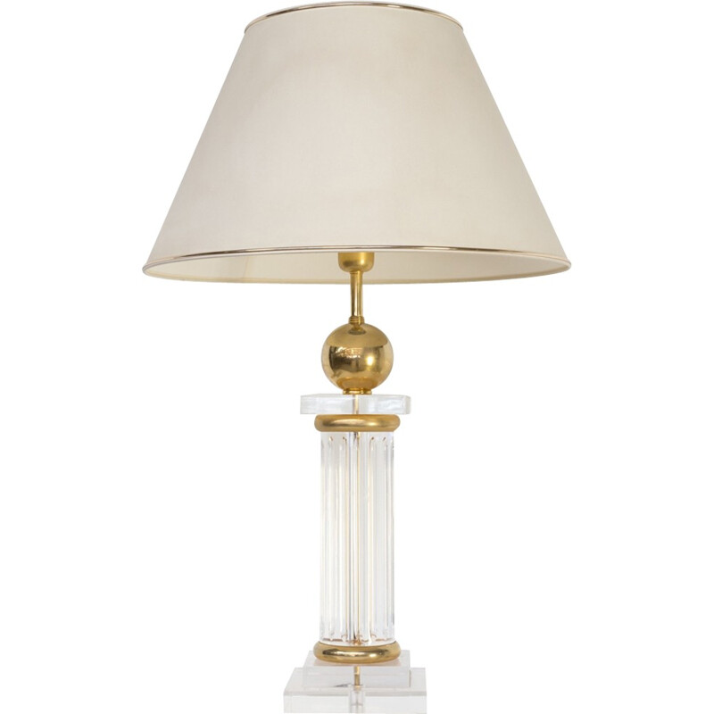 Lampe de table vintage style Regency hollywood - 1980