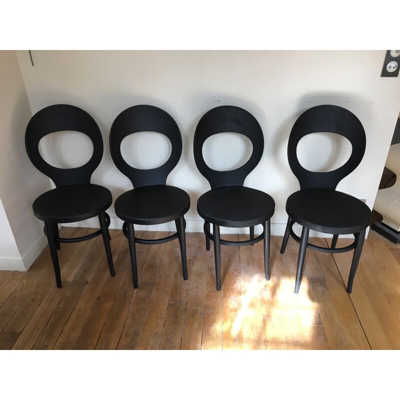 Set of 4 Mid-century Baumann chairs - 1960s