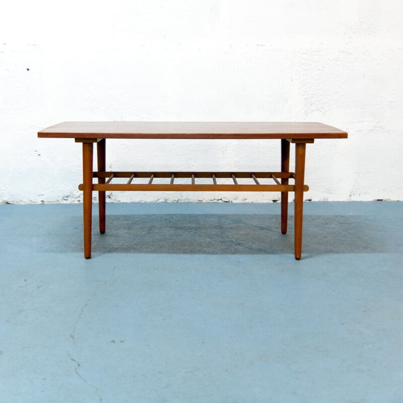 Table basse scandinave vintage 111cm - 1960