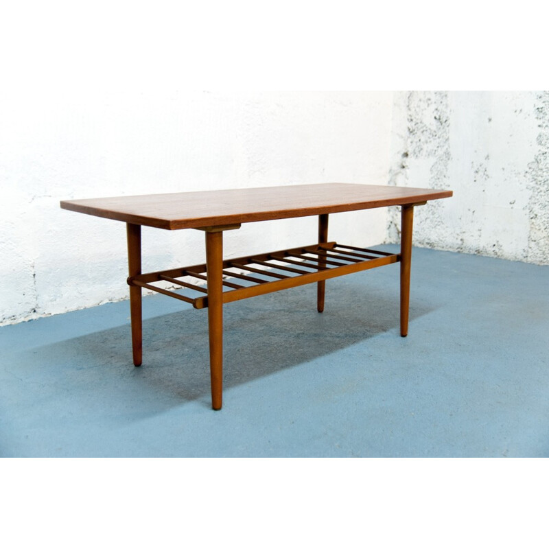 Table basse scandinave vintage 111cm - 1960