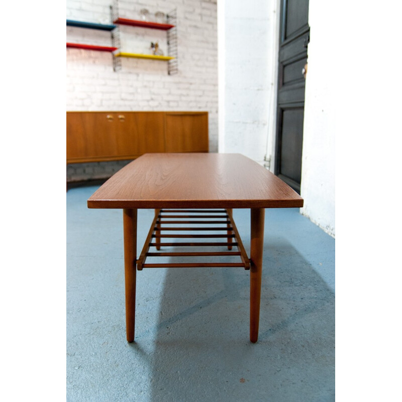 Table basse scandinave vintage 111cm - 1960