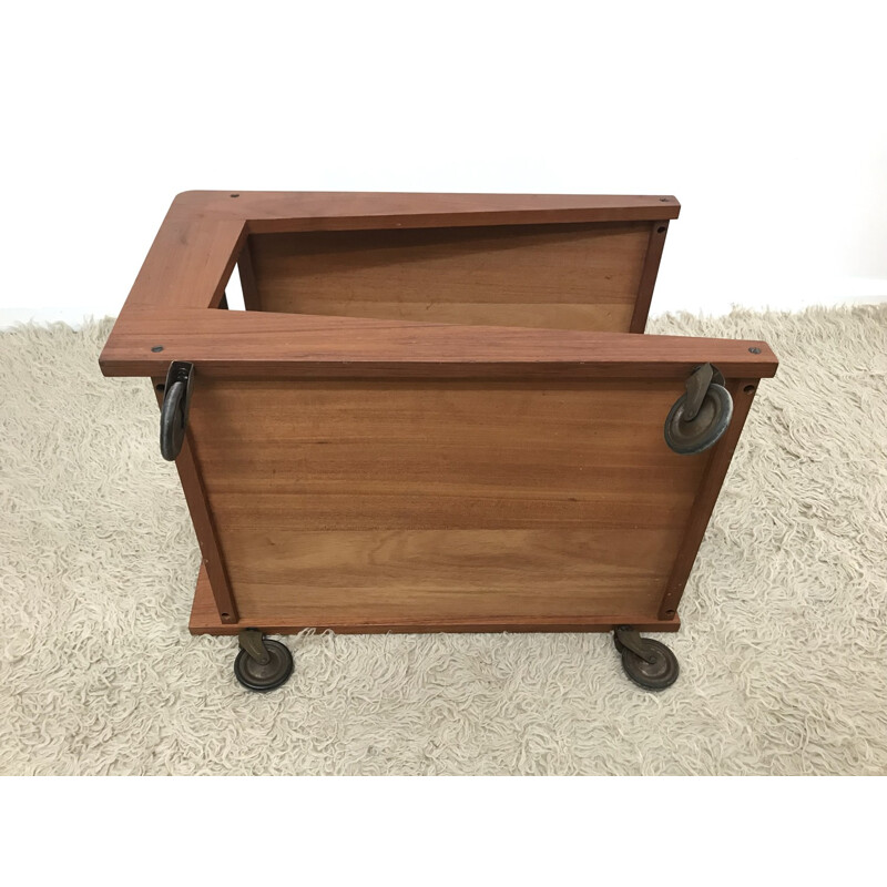 Mid Century Retro Danish Teak Cantilever Drink Trolley for Sika Mobler - 1960s