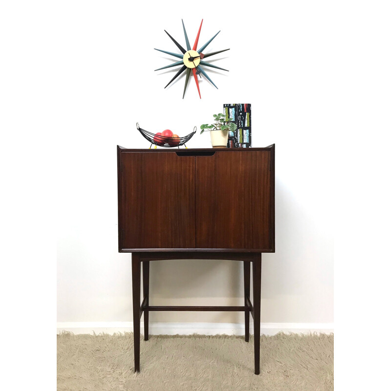 Mid Century afrormosia drinks cabinet by Richard Hornby for Fyne Ladye - 1960s
