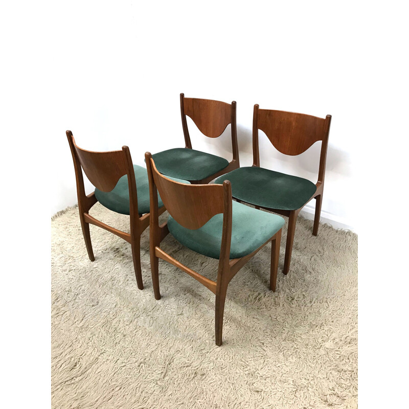 Chaises à repas rétro vintage authentique G Plan Brésilia de Wilkins - 1970