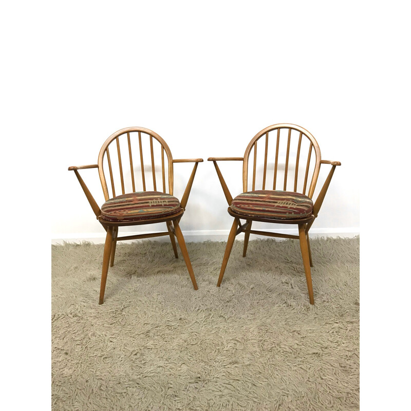 Set of two mid-century armchairs Windsor 370A by Ercol - 1960s